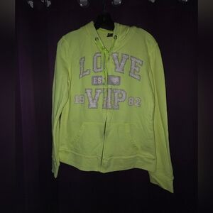 Neon Green Love VIP Hoodie